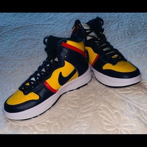 WMNS Nike Dunk High Up Michigan Varsity Maze/Midnight Navy